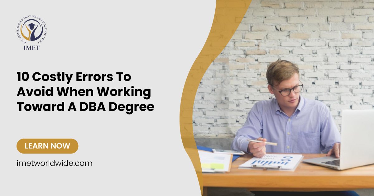 mistakes to avoid when working towards a DBA degree