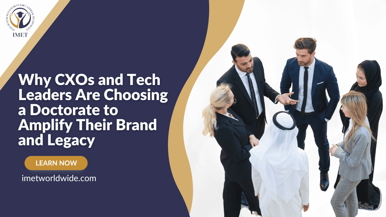 CXOs and tech leaders pursuing doctorates to build brand and legacy