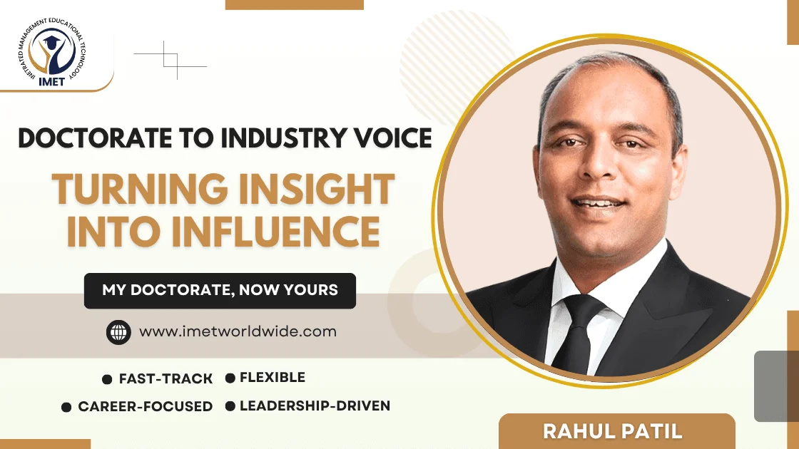 Doctorate to Industry Voice: Turning Insight Into Influence