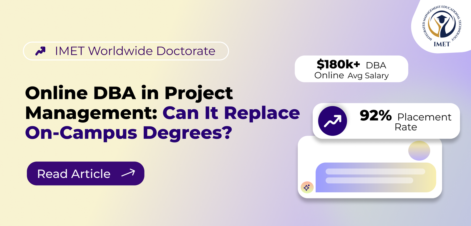 Online DBA in Project Management