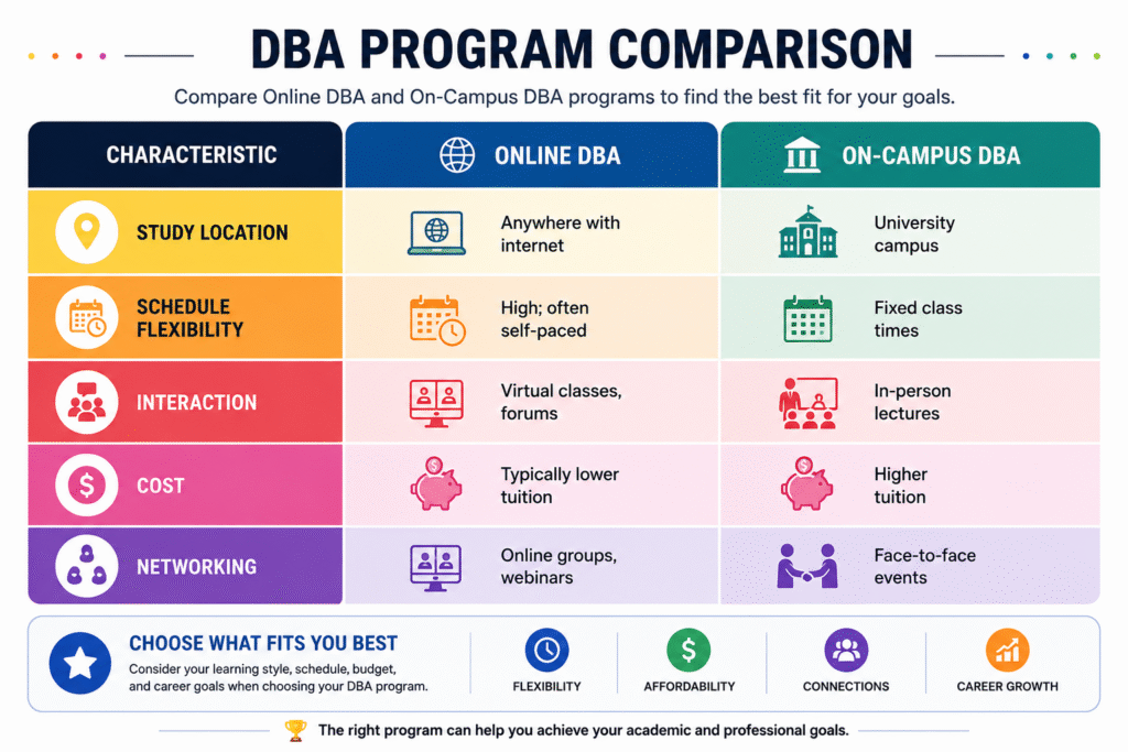 DAB program Comparison